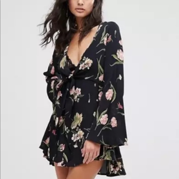 Flynn Skye — London Mini Dress, Night Bloom - Picture 2 of 4